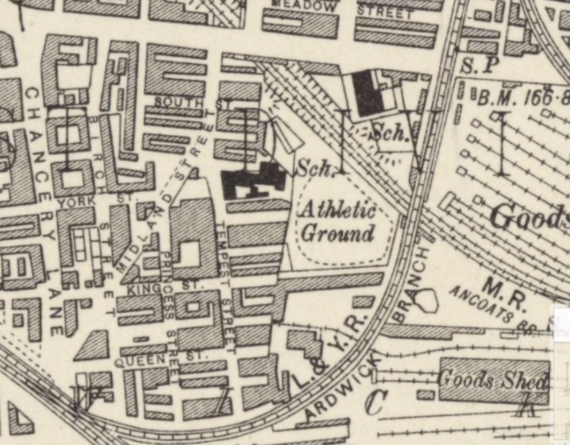 Manchester - Ardwick Cricket and Athletics Club : Map credit National Library of Scotland
